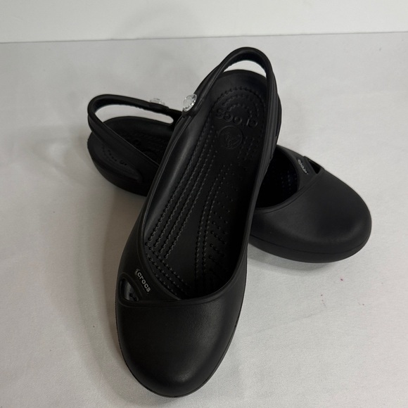 CROCS Shoes - CROCS Women's Black Slingback Flats